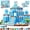 ZH004-Ice and Snow World【100pcs】, variant on POKEMON  Magnetic Building Blocks Blue Castle Theme 100 Pieces STEM Construction Toy for Kids Ages 4 to 14 Birthday Holiday Gift