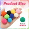 thumbnail image 2 of Uxcell Pom Poms, Small Pom Pom Balls Fuzzy Craft Pompoms for Crafts Arts DIY Decorations Crafting Supplies Teal Green, 2 of 5