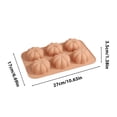 thumbnail image 3 of Darzheoy 3D Pumpkin Silicone Molds, Pumpkin Chocolate Candy Fondant Mold for Halloween Thanksgiving Fall Baking, Cake Decoration, Soap Candle Clay Resin Casting, 3 of 5