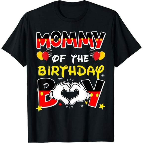 Dad And Mom Mommy Of The Birthday Boy Family Party Decor T-Shirt