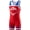 Red USA, variant on Exxact Sports Sublimated Youth Wrestling Singlet For Boys, Premium Powerlifting Singlet, Kids Wrestling Singlets For Training (YXS, Red USA)