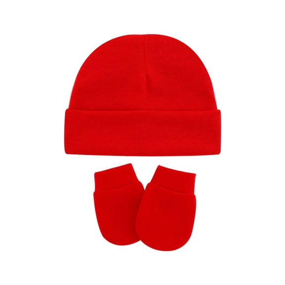 Daznico Soft Baby Hat and Mittens Booties for Boys Delicate Head and Warmth,One Size