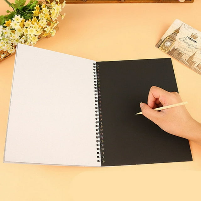 Paquete De 3, 26x19cm, Papel Para Rascar De Arco Iris De Colores, Libro De Notas Con Bolígrafo Negro, Juguetes De Dibujo DIY, Pintura A Raspado, Regalo Para Niños ANGGREK Otros
