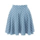 thumbnail image 5 of Minifalda clásica con cintura elástica para mujer: falda elegante y casual de corte A, 95 % poliéster, tallas reales, para todas las estaciones - S-XXL, 5 of 6