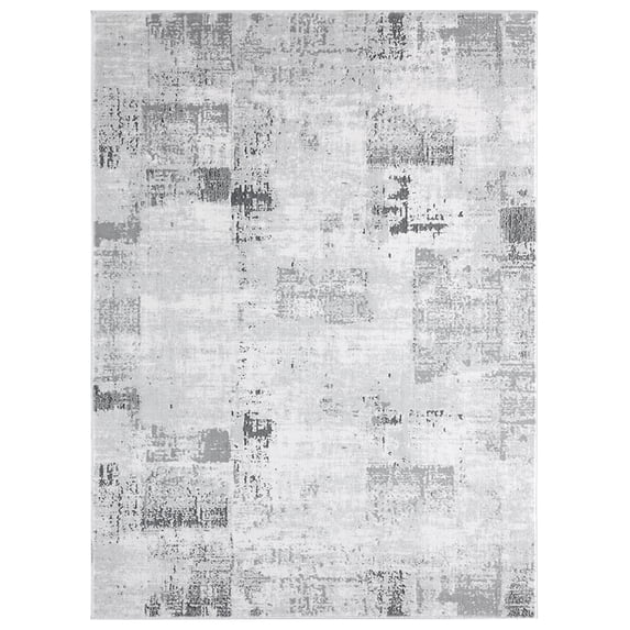 United Weavers Madrid Area Rug 4525 10172 Toledo Grey Blocks Shaded 7' 10" x 10' 6" Rectangle