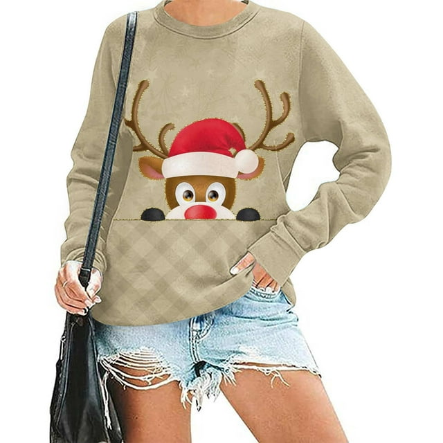 Chandails en Molleton de Noël pour Femmes, Chandails en Molleton Plus Halloween, Chandails en Molleton Graphiques Citrouille Café, Chemises Mignonnes Halloween, Chandails en Molleton Col Rond Automne pour Femmes en Liquidation