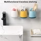 thumbnail image 4 of Naiovety Soporte para cepillos de Desagüe Lavabo Peine Organizador de de Estante de almacenamiento Cosméticos Accesorios Almacenamiento y organización del hogar Amarillo, 4 of 6