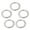 5Pcs-Silver, variant on Djunllk 5Pcs Metal Spring O Rings Trigger Clip Keychain, Round Carabiner Clip Keyrings Snap Hook Buckle for Pencil Pouch, Bags, Purse, Chain Rings Clip Replacement DIY Crafts (Sliver)