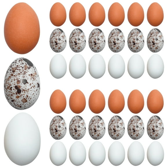 30pcs Miniature Eggs Birds Eggs Models Home Accessories Mini Food Dollhouse Mini Decorations