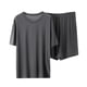 thumbnail image 3 of WILLBEST Pantalones Cortos para Hombre, Conjunto de Ropa de Casa de Verano de Color Liso, Estilo Casual, de Manga Corta, 3 of 3