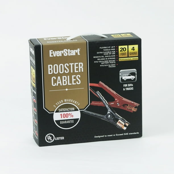 Everstart 20 ft. 4Gauge Booster Cables