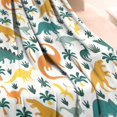 thumbnail image 3 of Colorful Dinosaurs Palm Trees Pattern Blanket,Comfortable Soft Lamb Wool Throw Blanket,All Season,Warm Lightweight Blankets for Sofa Bed Couch Living Room Chair,30"x40", 3 of 4