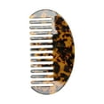 thumbnail image 1 of Unique Bargains 1 Pc Half Round Hair Comb Tortoiseshell Color Acetate Sheet, 1 of 6