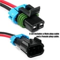 thumbnail image 5 of Vehicle power supply cable set,Wire Male Female Auto Wire Kit Cable Set Male Female Cable Wire Male Cable Wire Auto Waterproof Cable Waterproof Cable 2 Pin 150mm Siuke Mewmewcat, 5 of 5