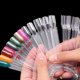thumbnail image 2 of Puntas para Nail Art Palillos de Colores Pop Abanico de Exhibición Anillo de Inicio de Práctica Blanco, 2 of 5