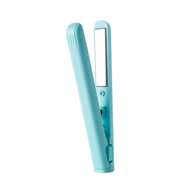 relayinert 2 In 1 Hair Straightener And Curler Safe And Durable Compact And Portable Gentle On Hair ABS Easy Blue