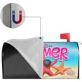 thumbnail image 5 of Hello Summer Beach Mailbox Covers Magnetic Large Size 25.5" X 21" Funny Starfish Shell Mailbox Cover Decorations Wrap, 5 of 6