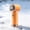 Orange-OR, variant on MMJ High Speed Mini Handheld Fan USB Rechargeable 100 Speed Digital Display Portable for Office Travel