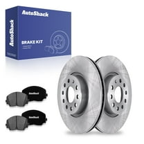 AutoShack 12.28" (311.8 mm) Front Vented Brake Rotors Premium Ceramic Brake Pads | Replacement for 2019-2021 Volkswagen Jetta 2017-2021 Volkswagen GTI 2021-2025 Audi Q3 | 6-PC Brake Kit