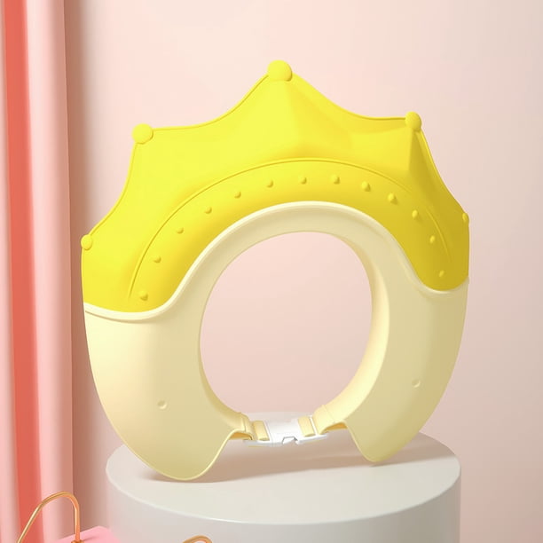 Gorro de champú para bebé, impermeable, con protección para los oídos, de goma suave, para champú para niños, gorro de baño para ducha para bebé, gorro de champú para niños que retiene el agua