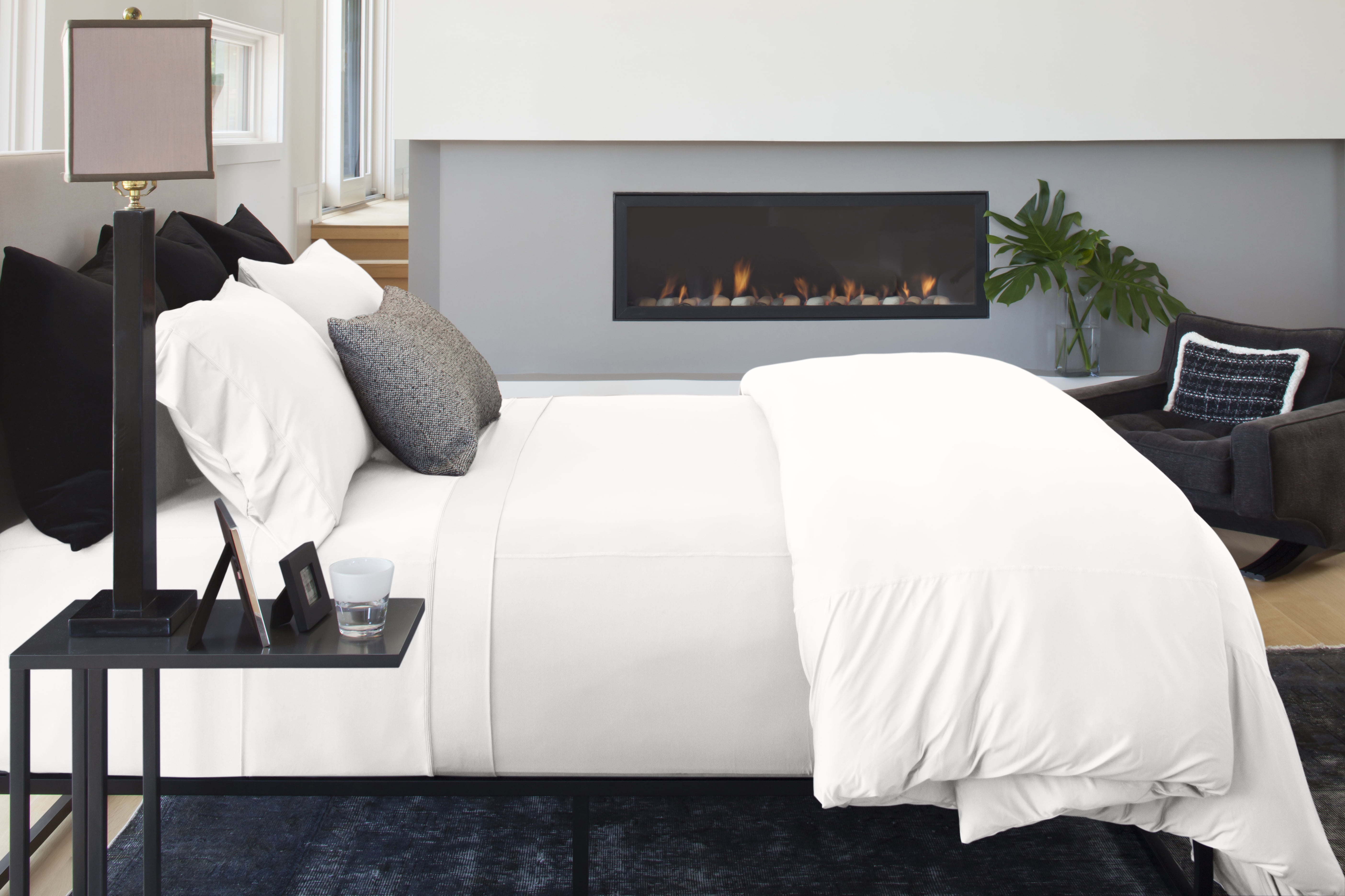 ESSENTIAL PERFORMANCE Sheet Set Powered By SHEEX, King/Cal King, Bright White