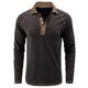 thumbnail image 3 of Blusa y camisa de manga larga con cuello vuelto para hombre, blusa informal de moda con cuello vuelto y manga larga, blusa transpirable, blusa para hombre, 3 of 6