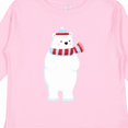 thumbnail image 4 of Inktastic Polar Bear, Cute Bear, Bear with Scarf, Hat Boys or Girls Long Sleeve Toddler T-Shirt, 4 of 5