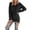 Black, variant on HJYCHN Women Sweater Warmth Solid Long Sleeve Pullover Sweater for Cold Weather V-Neck Sweaters Soft and Cozy Lined Top for Casual Wear Light Pink L