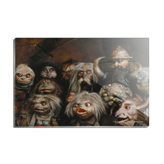 Labyrinth Group of Goblins Shocked Awe Rectangle Acrylic Fridge Refrigerator Magnet