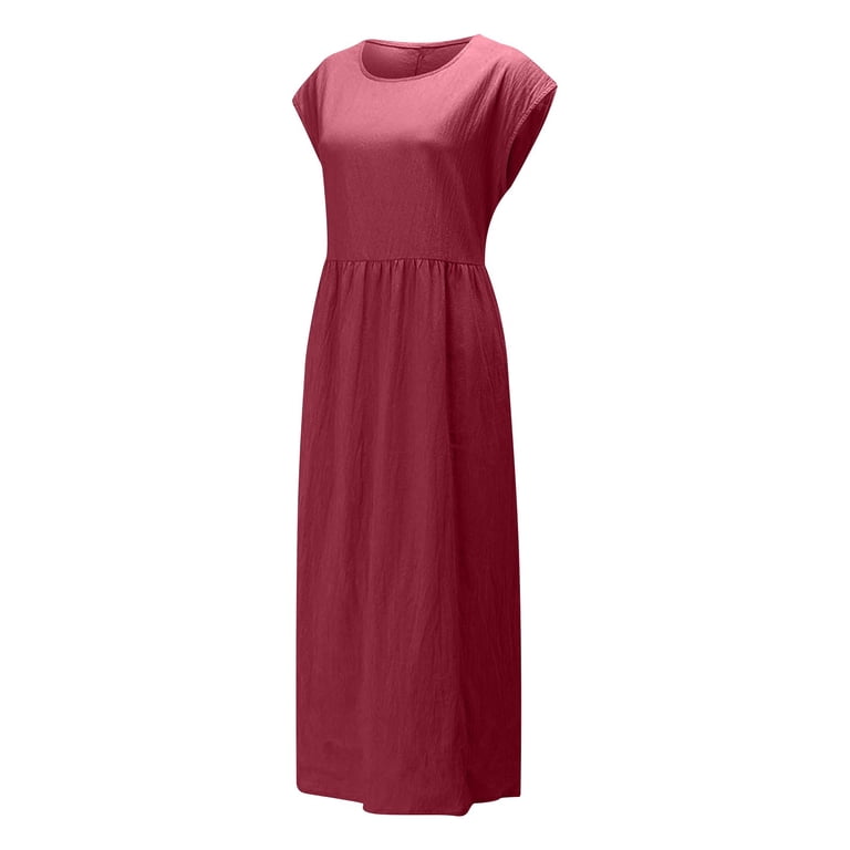 Cagogo Womens Homecoming Dresses Summer Casual 2025 Crewneck Plus Size Short Sleeve Plain Flowy Cotton Linen Maxi Long T Shirt Dress Trendy Outfits Vestidos de Verano para Mujer - Walmart.com Cagogo Womens Homecoming Dresses Summer Casual 2025 Crewneck Plus Size Short Sleeve Plain Flowy Cotton Linen Maxi Long T Shirt Dress Trendy Outfits Vestidos de Verano para Mujer - Walmart.com