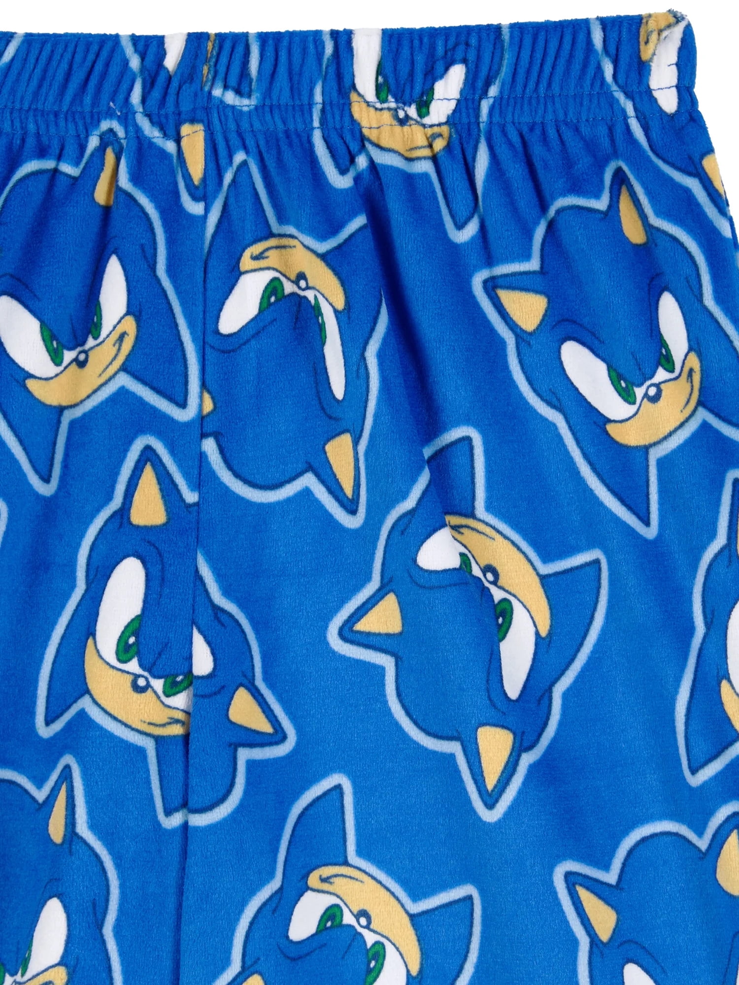 Sonic the Hedgehog Boys Short Sleeve Top and Sleep Pants Pajama Set, 2-Piece, Sizes 4-16