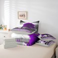 thumbnail image 6 of jejeloiu Purple Tree Artwor Bedding Comforter Set 7 Pieces,Rustic Mountain River Full Bedding Set,Romantic Theme Fitted Sheet Flat Sheet For Adults,Luxury Bedroom Decor Reversible, 6 of 8