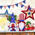 thumbnail image 4 of SLYNSHome Patriotic Gnome Doll 4th of July Decorations Plush Gnomes American Stars&Stripes Figurines Memorial Day Tiered Tray Decor Independence Day Gifts, 4 of 4