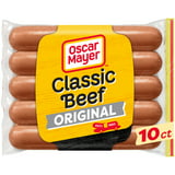 Oscar Mayer Classic Beef Uncured Franks Hot Dogs, 10 ct. Pack