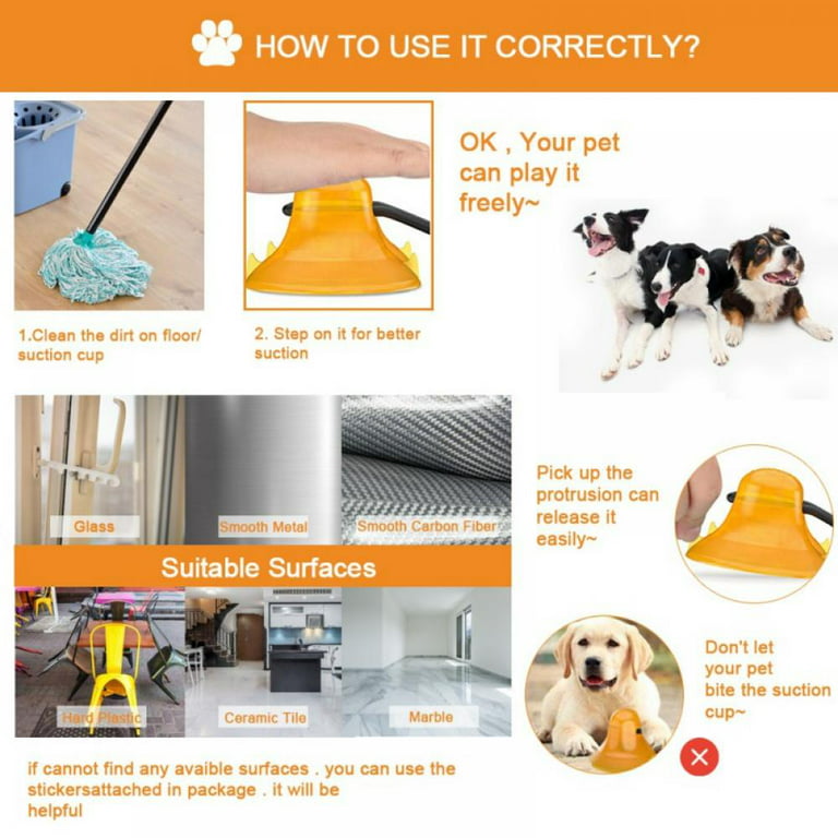 Dog Suction Cup Toy Dog Chew Toy Dog Suction Cup Toothbrush Rope Toy with  Strong Rope Teeth Cleaning Toys,Multifunction Pet Interactive Molar Bite