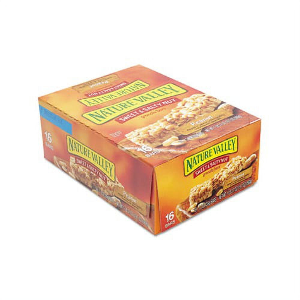 Granola Bars Sweet and Salty Nut Peanut Cereal, 1.2 oz Bar, 16/Box