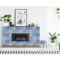 thumbnail image 6 of HomeRoots 400325 4 x 4 in. Azul Multi Blue Mosaic Peel & Stick Tiles, 6 of 8