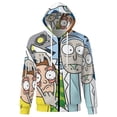 thumbnail image 6 of Rick And Morty Jacket Casual Oversized Hoodie Stylish Zipper Hooded Sweatshirt Warm Loose Outerwear 4XL, 6 of 8