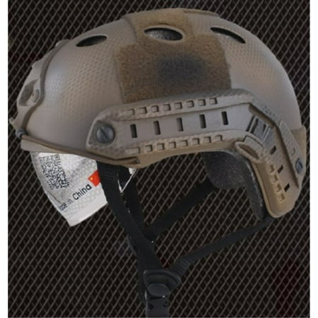 Lancer Tactical CA-740N, FAST Helmet PJ Type with Google (BASIC VERSION w/VISOR) DE CUSTOM, Dark (Best Version Of Google Earth)