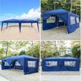 thumbnail image 3 of enyopro 10 x20 ft Outdoor Canopy Party Wedding Tent, Folding Gazebo Pavilion with 4 Removable Sidewalls, Upgraded Heavy Duty Canopy Waterproof Tent for Camping BBQ Beach Car Shelter, B039, 3 of 10