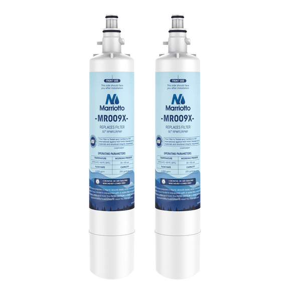 Replacement for RPWFE, RPWF (Built-in CHIP) Refrigerator Water Filter, Compatible with GFE28GYNFS, GFE28GELDS, PFE28KELDS, PFE28KYNFS, GFD28GELDS, PWE23KELDS, PWE23KMKES, 2 Pack