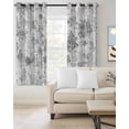 thumbnail image 2 of Gray Botanical Blackout Curtains 54 Inches Long for Bedroom, Watercolor Spring Floral Summer Thermal Insulated Room Darkening Black Out Window Curtain Panels Grommet Drapes for Living Room, 2 of 8