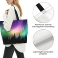 thumbnail image 3 of Fotbe Northern Lights Bolsa Tote Estética de Lona con Estampado para Mujer - Bolsa Reutilizable de Hombro Casual para Vacaciones, Compras, Trabajo y Gimnasio, 3 of 8