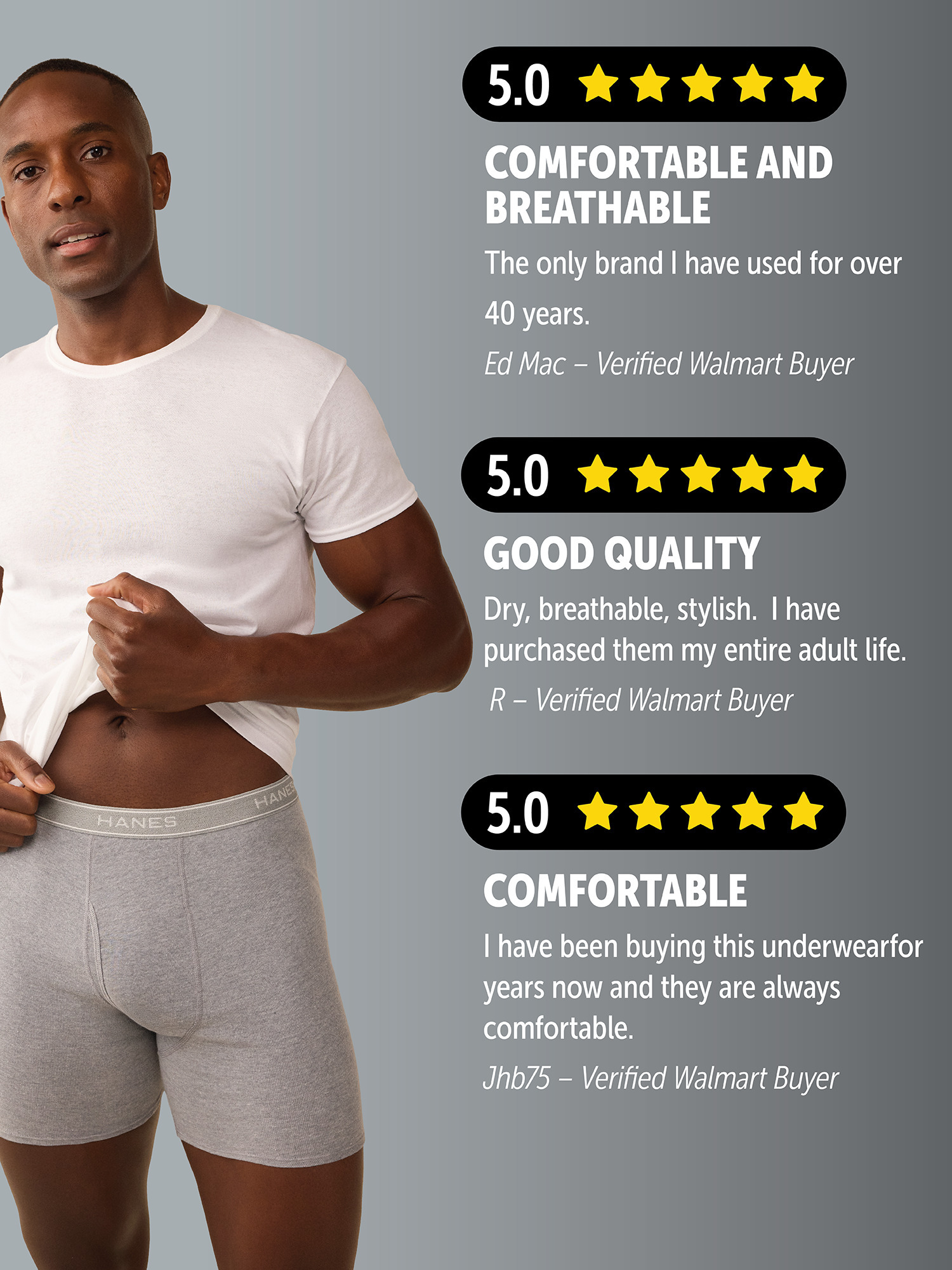 Hanes Men's Boxer Brief Value Pack, Assorted, 10-Pack photo 5