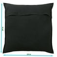 thumbnail image 2 of Stylo Culture Indian Settee Sofa Throw Pillow Cover 60cm x 60cm Hand Embroidered Black Bohemian 24 x 24 Big Home Decor Cotton Mirrored Square Cushion Cover | 1 Pc, 2 of 3