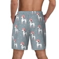 thumbnail image 4 of Goofa Cartoon Poodle Dog Printed Men's Swim Trunks Board Shorts Quick Dry Mens Swimming Trunks with Compression Liner,Breathable Fit Hawaii Beach Shorts-Small, 4 of 9