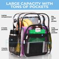 thumbnail image 3 of Mochila SHYLERO Clear X-Large 32L con cierre TSA - Negra, 3 of 9