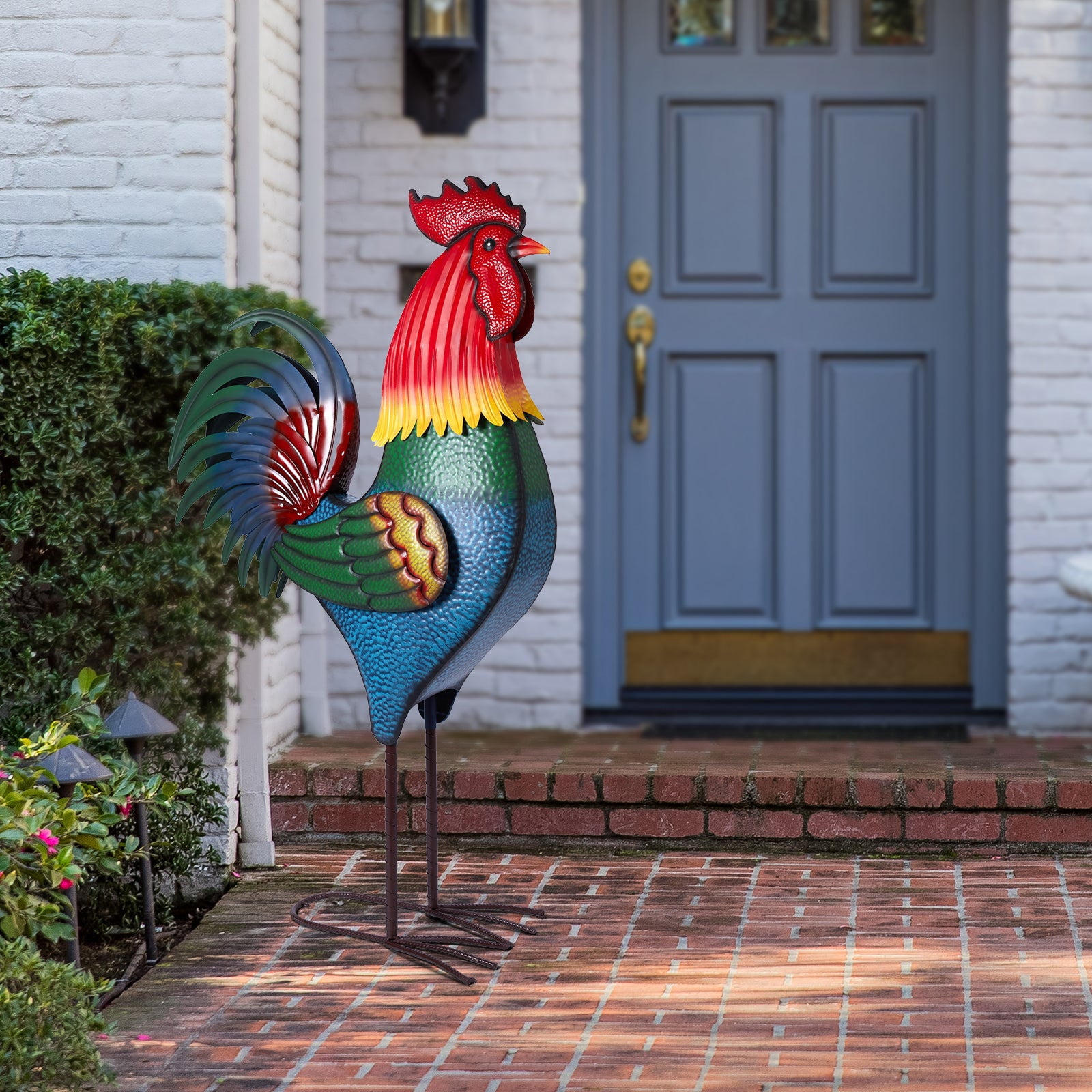 63 Inch Traditional Rooster Garden Statue