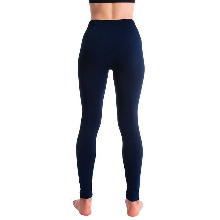 NEW YOUNG 3 Pack Plus Size Fleece Lined Leggings with Pockets for  Women,Thermal Warm High Waisted Yoga Pants for Workout