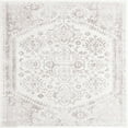 thumbnail image 1 of Unique Loom Tapis Design Complexe Oxford Médaillon 6' x 6' Carré Crème/gris, 1 of 1